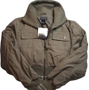 🆕️Playboy Olive Longsleeve Zip Front Jacket. Women's Size: Large.